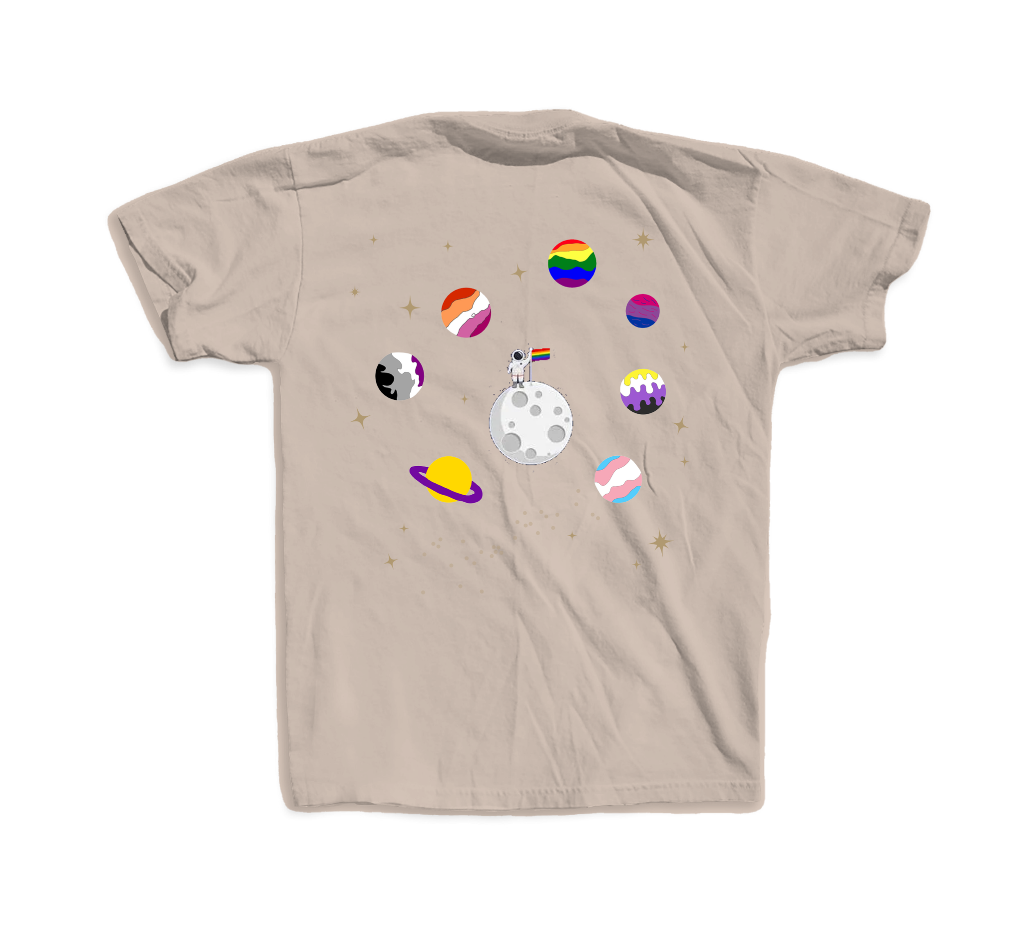 DIVERSPACE Astronaut T-shirt- Beige