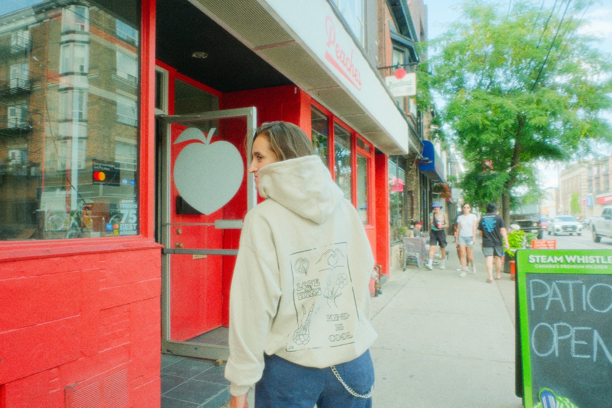 Love Wins - Beige Hoodie