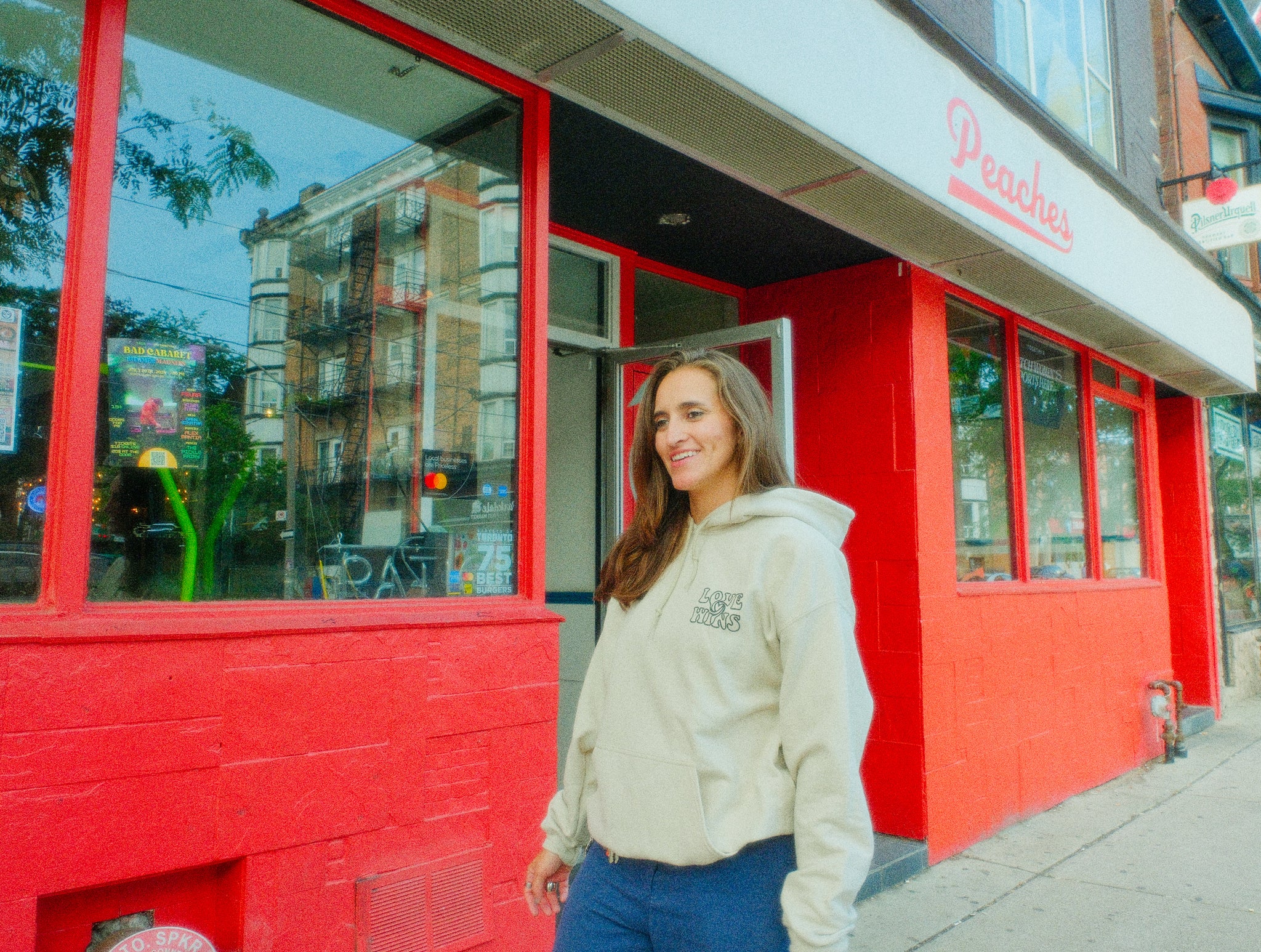 Love Wins - Beige Hoodie