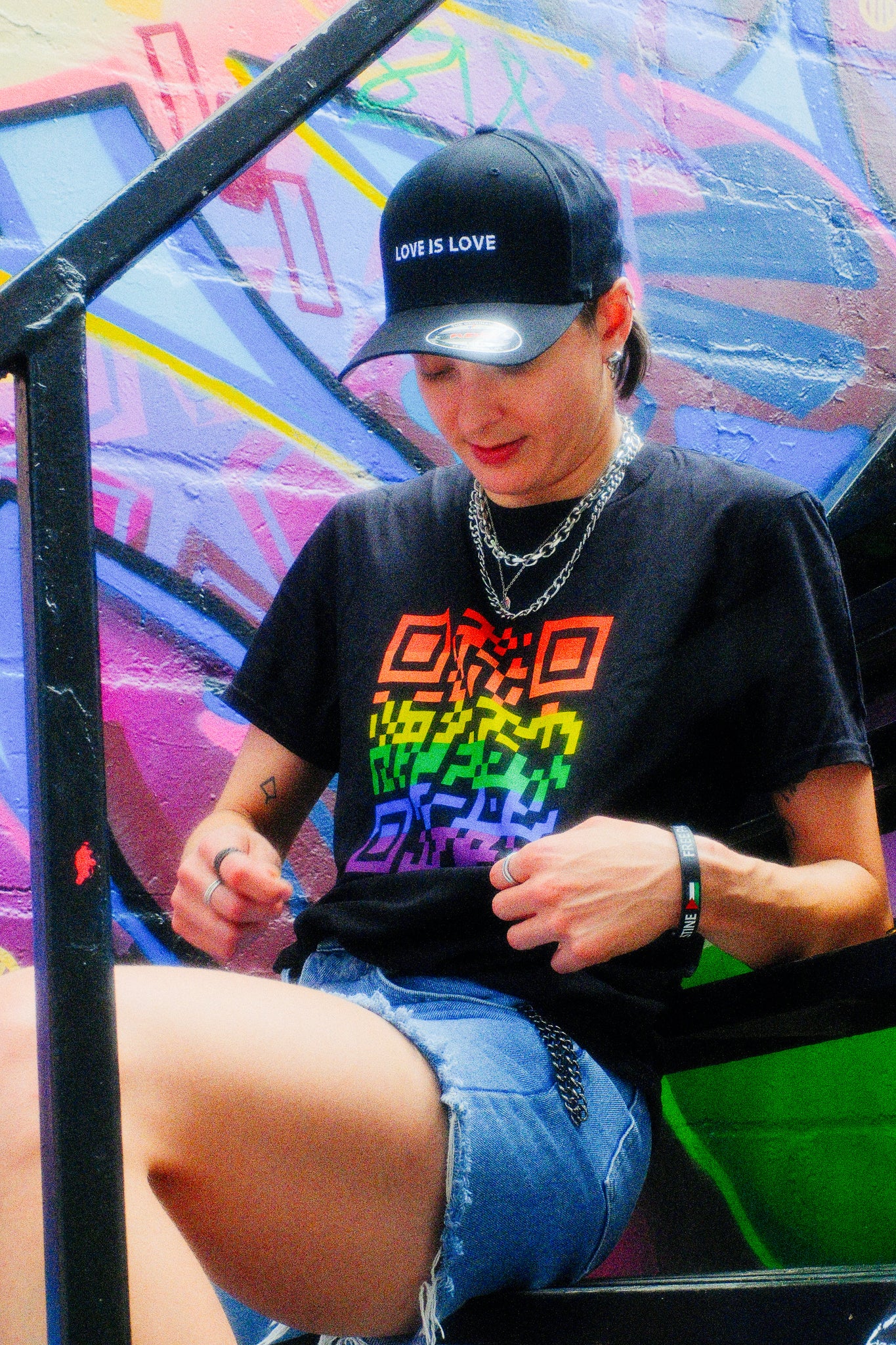 Love is Love Cap- Black