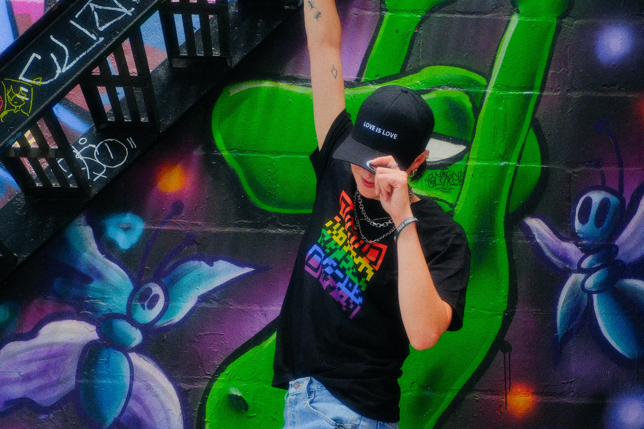 Love is Love Cap- Black