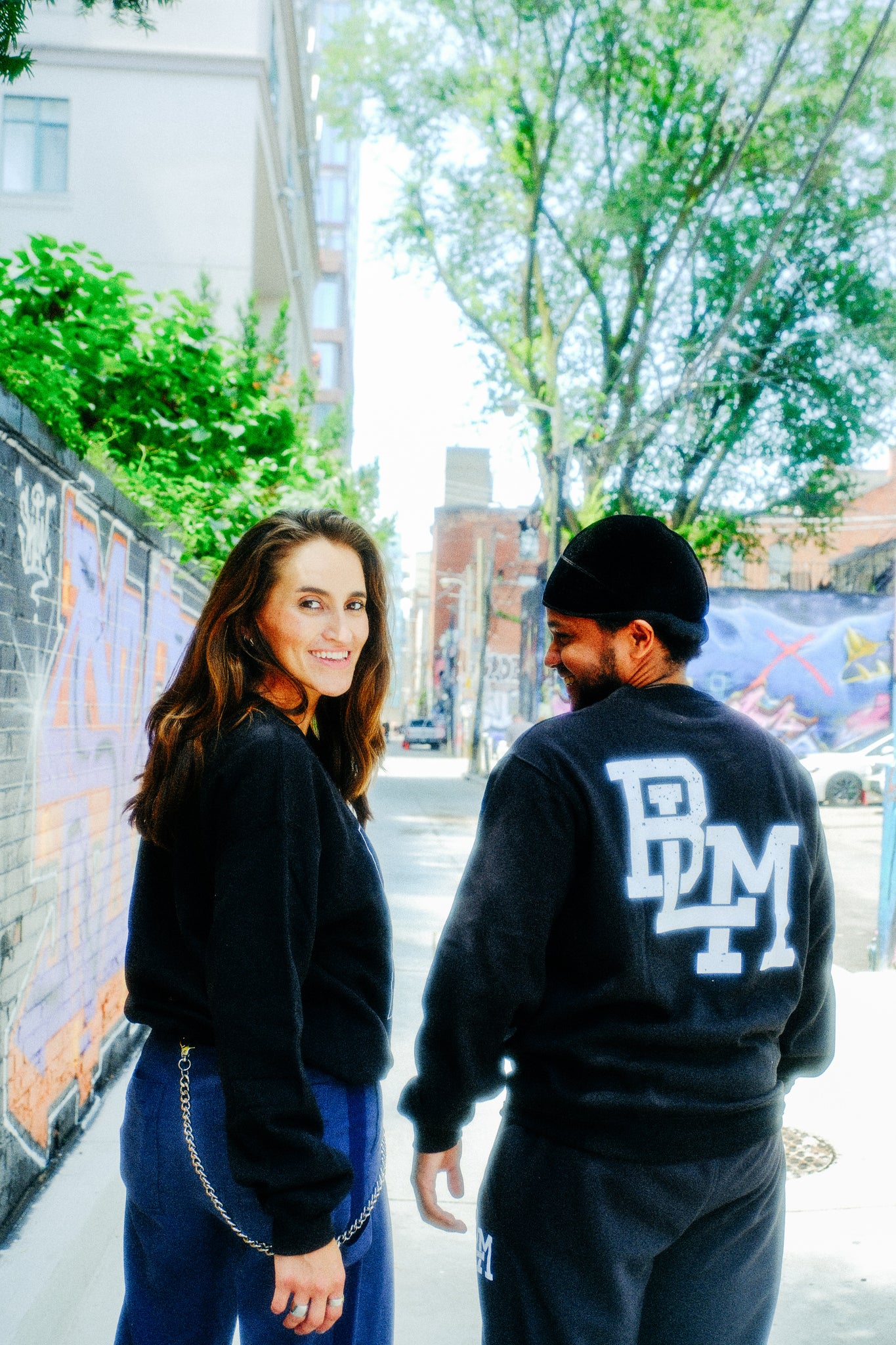 BLM Icon Black Crewneck