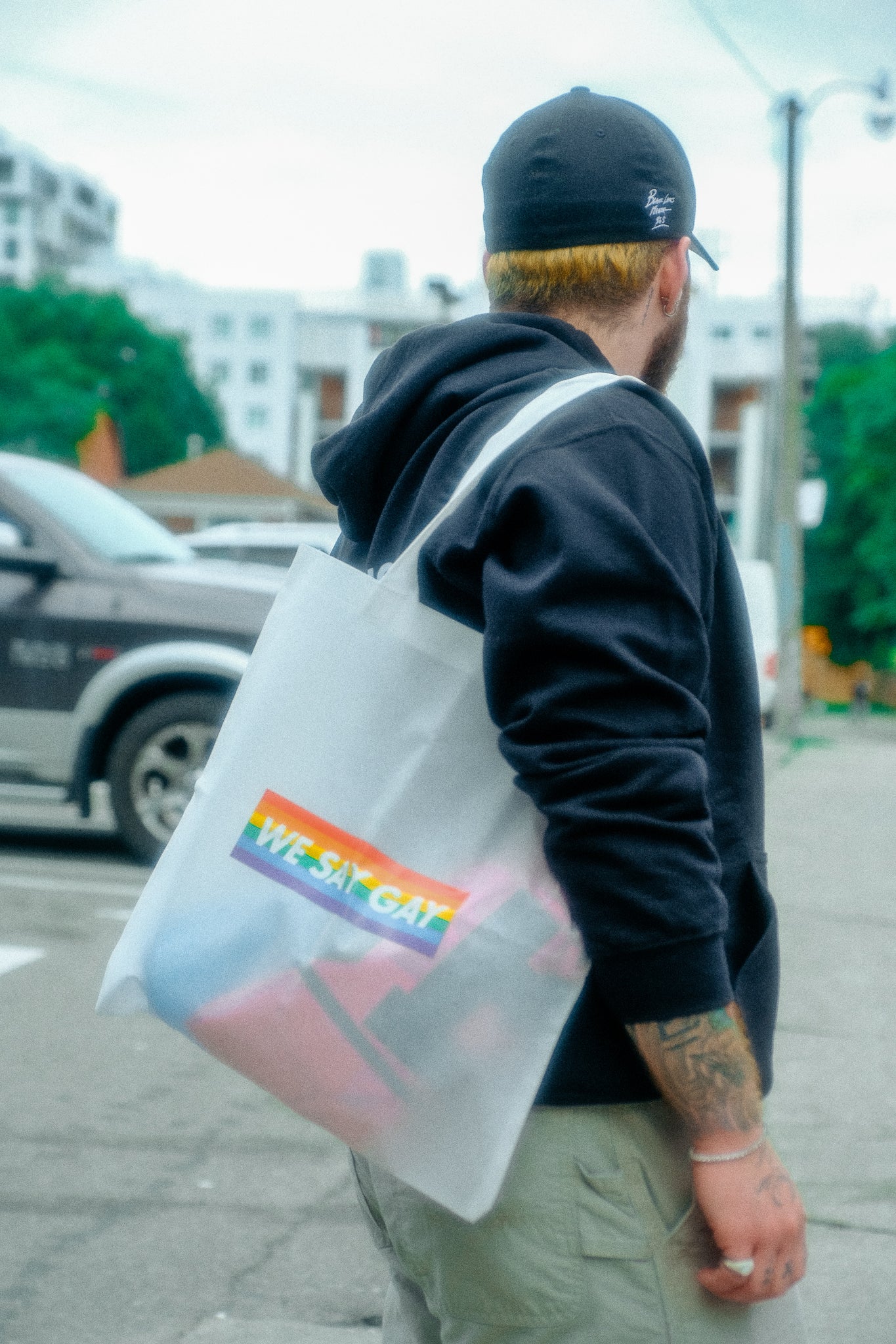 We Say Gay - White Totes