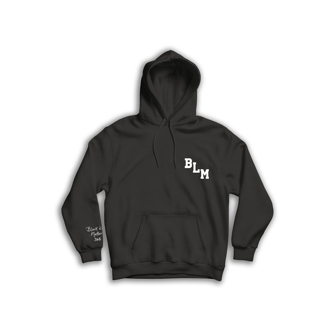 BLM Varsity Black Hoodie