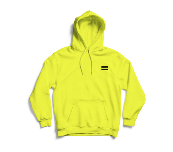 No Homophobia Hoodies Neon Yellow The Get REAL Movement