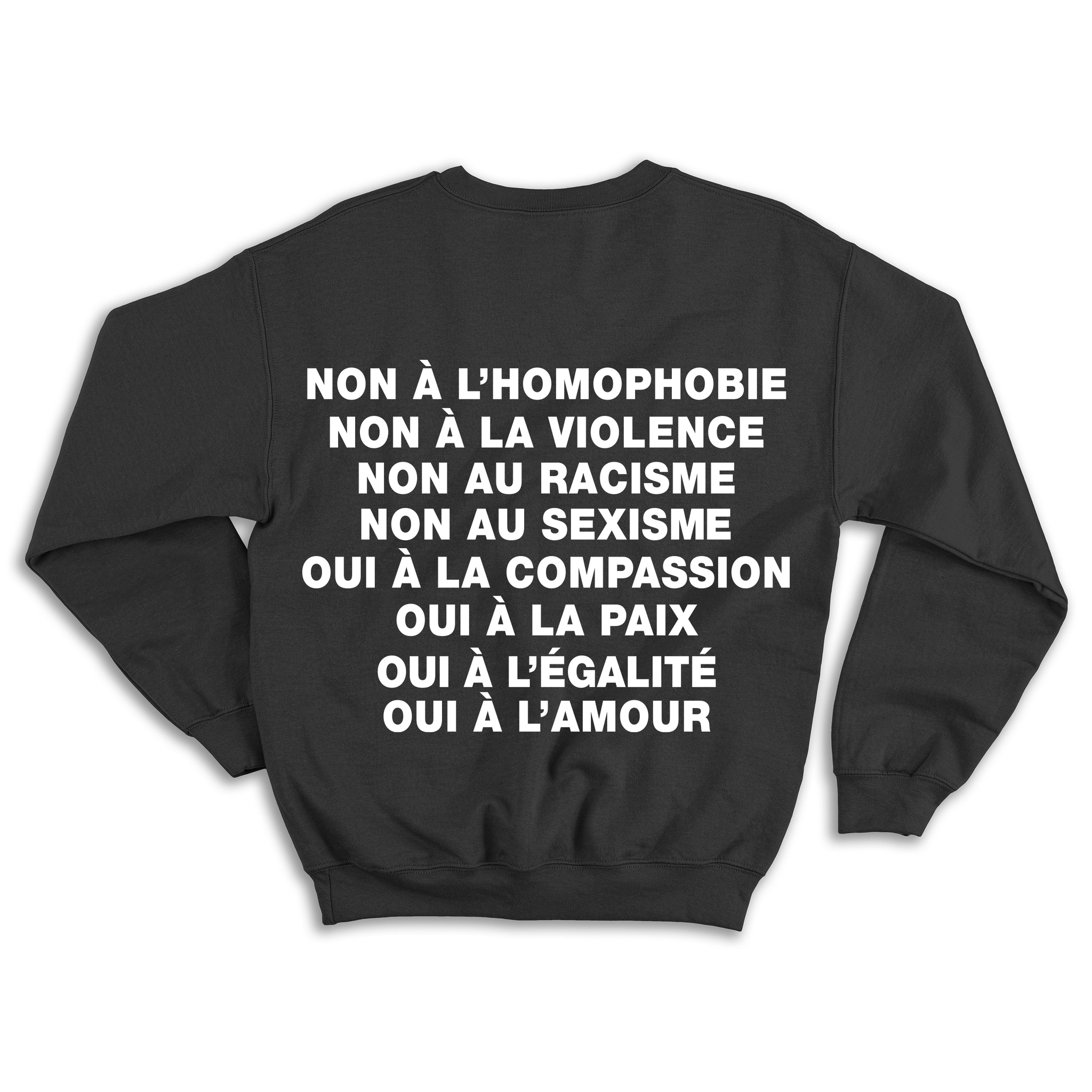 No Homophobia Crewneck - Black