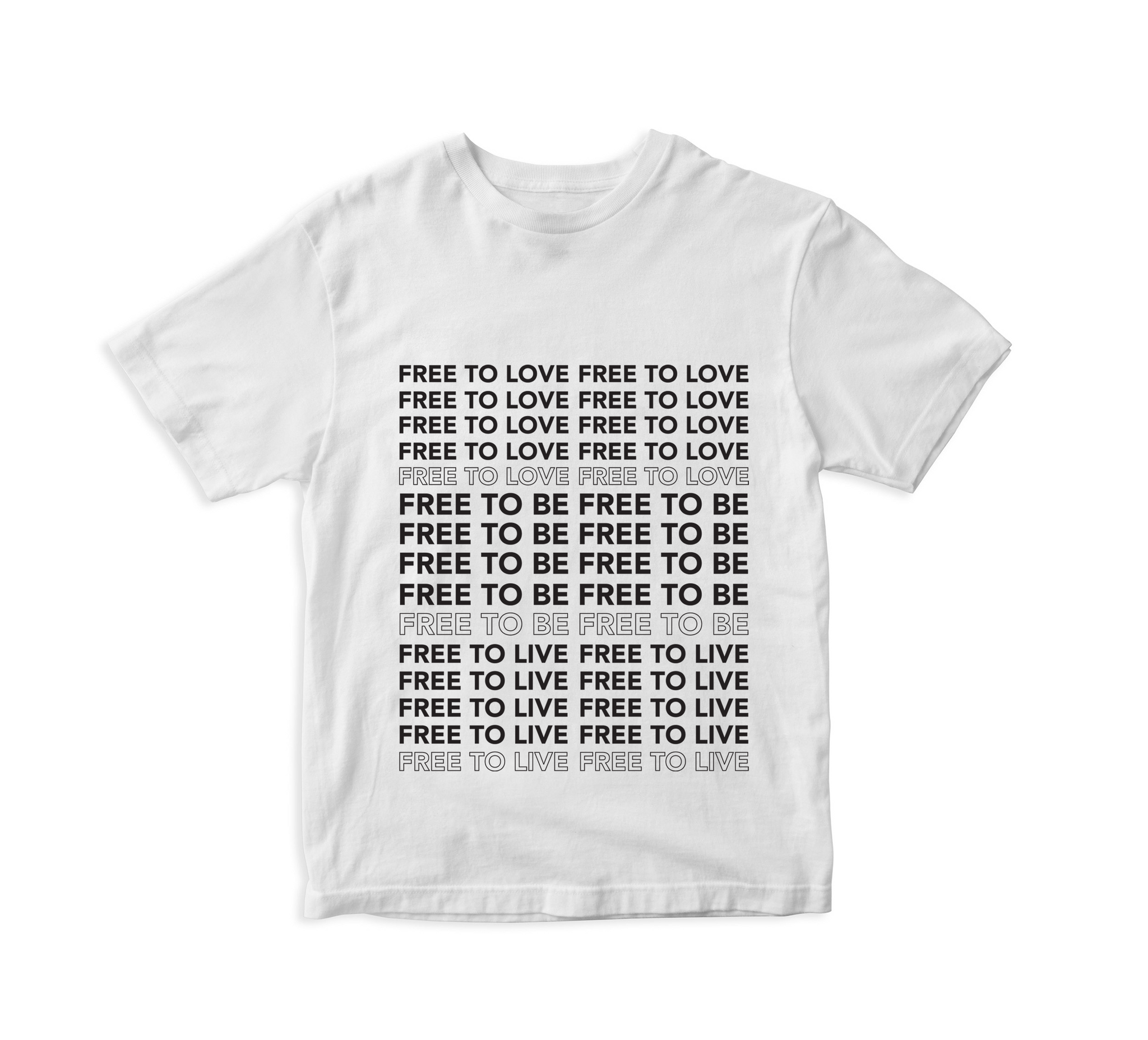 Free To Love - White T-Shirt