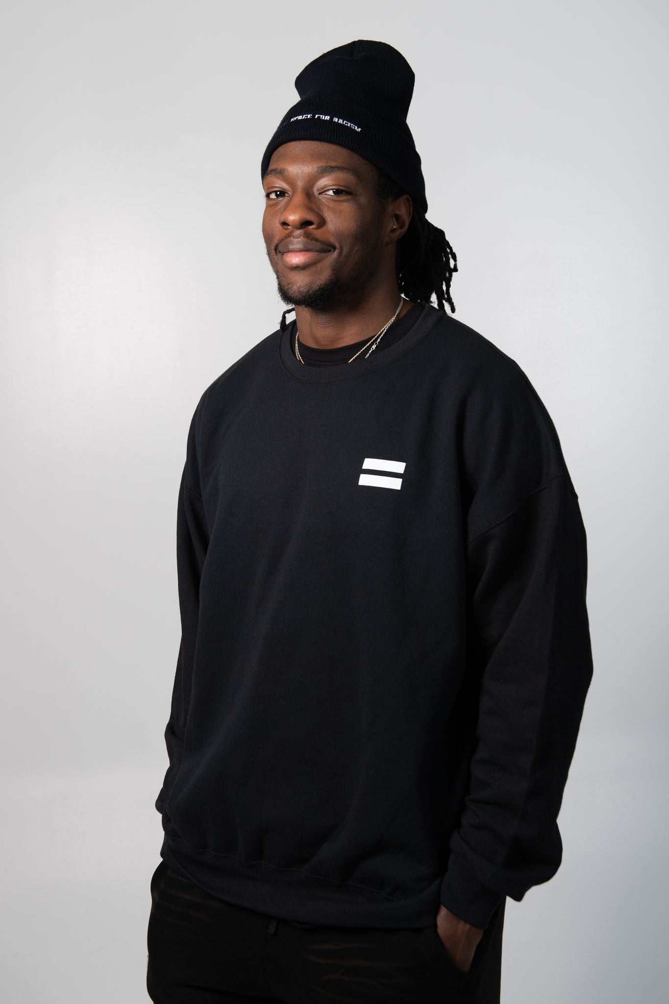 No Space For Racism Crewneck