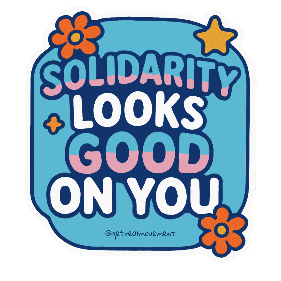 Single sticker - Solidarity Looks Good On You