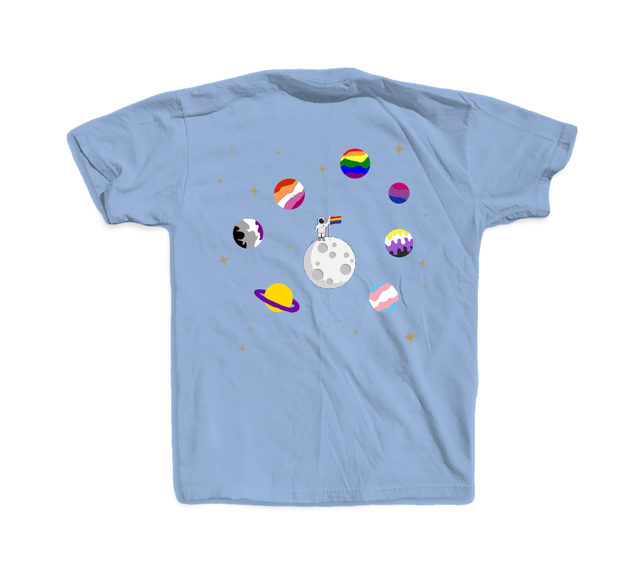 DIVERSPACE Astronaut T-shirt- Blue