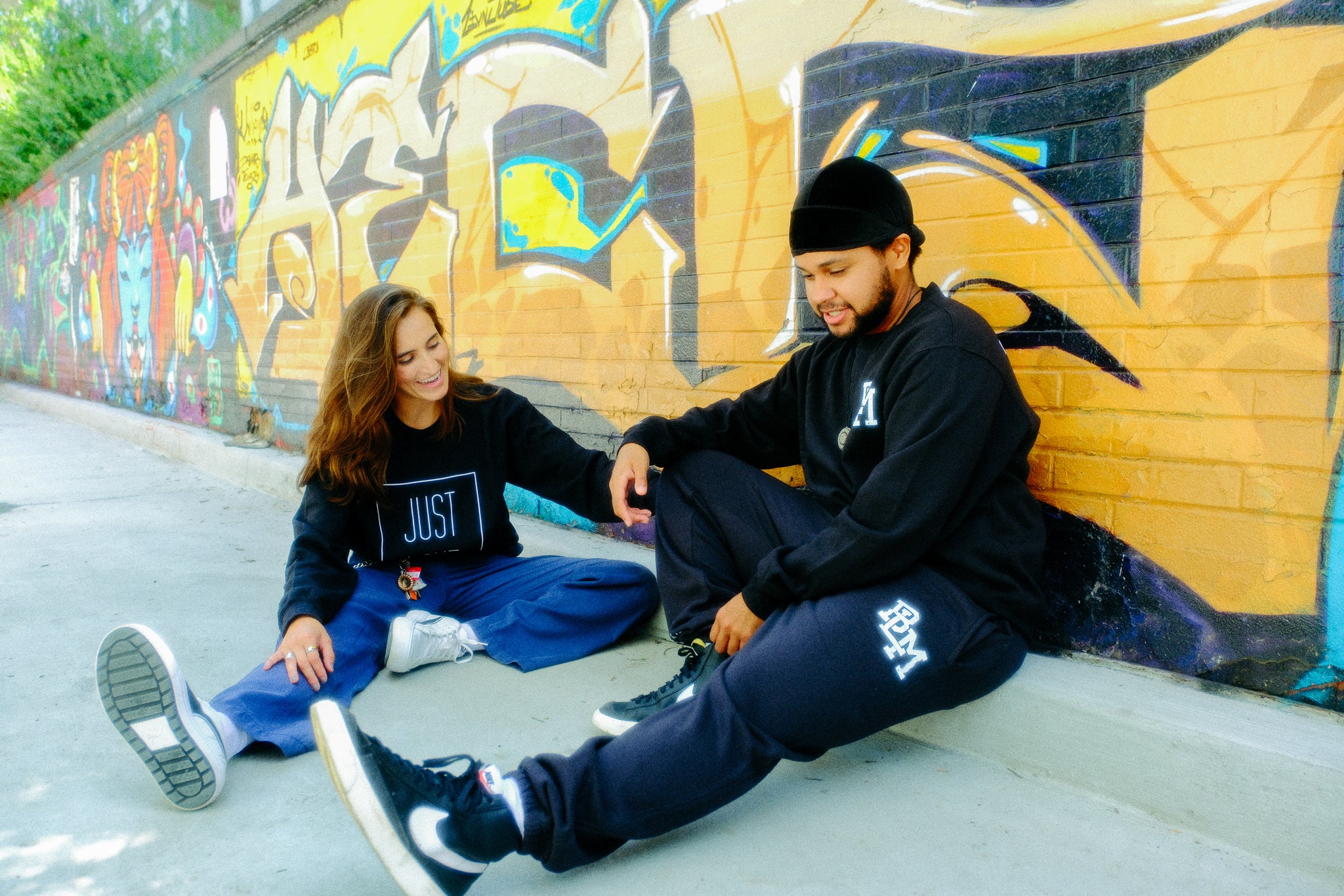 BLM Icon Black Crewneck
