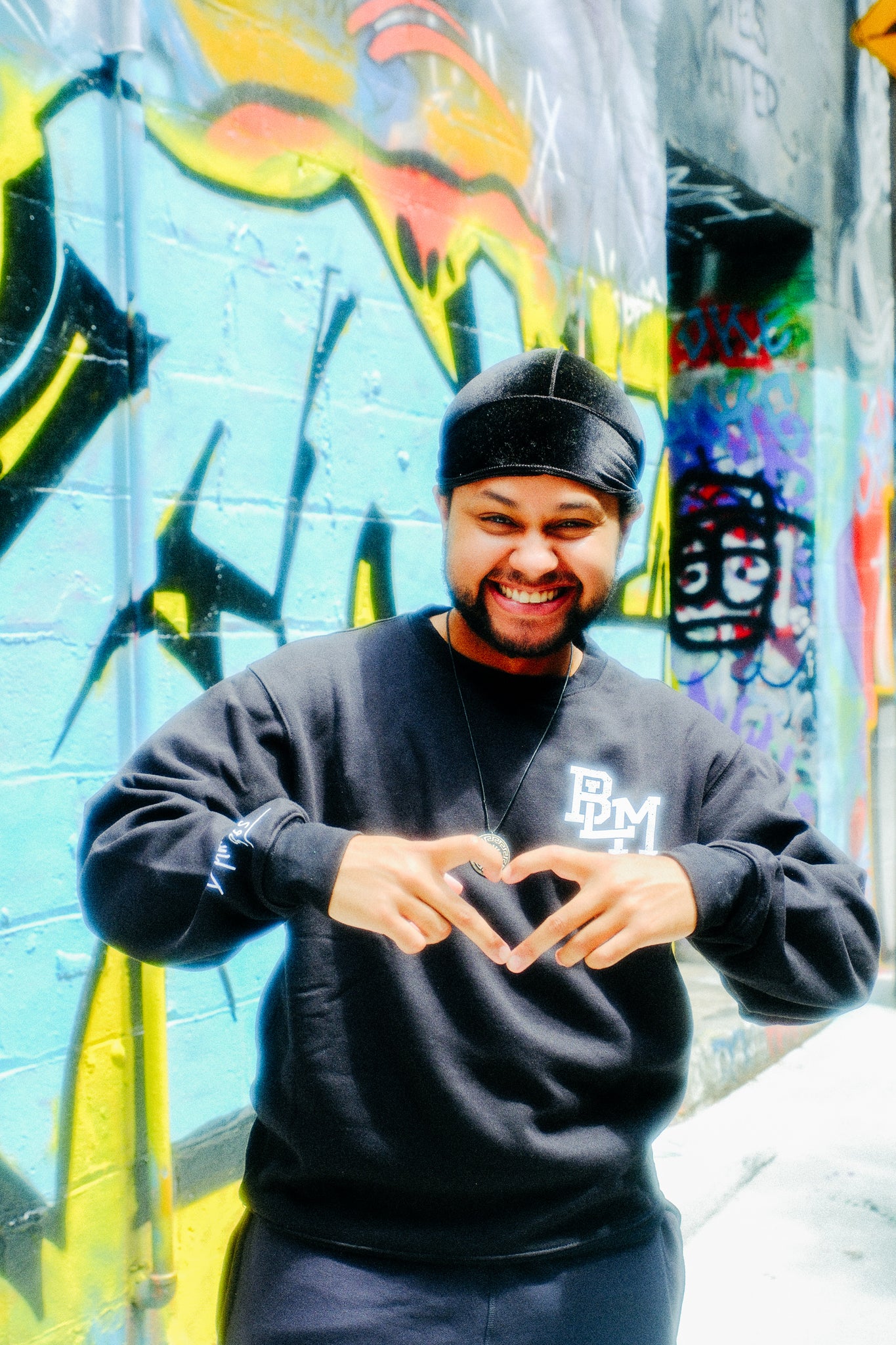 BLM Icon Black Crewneck