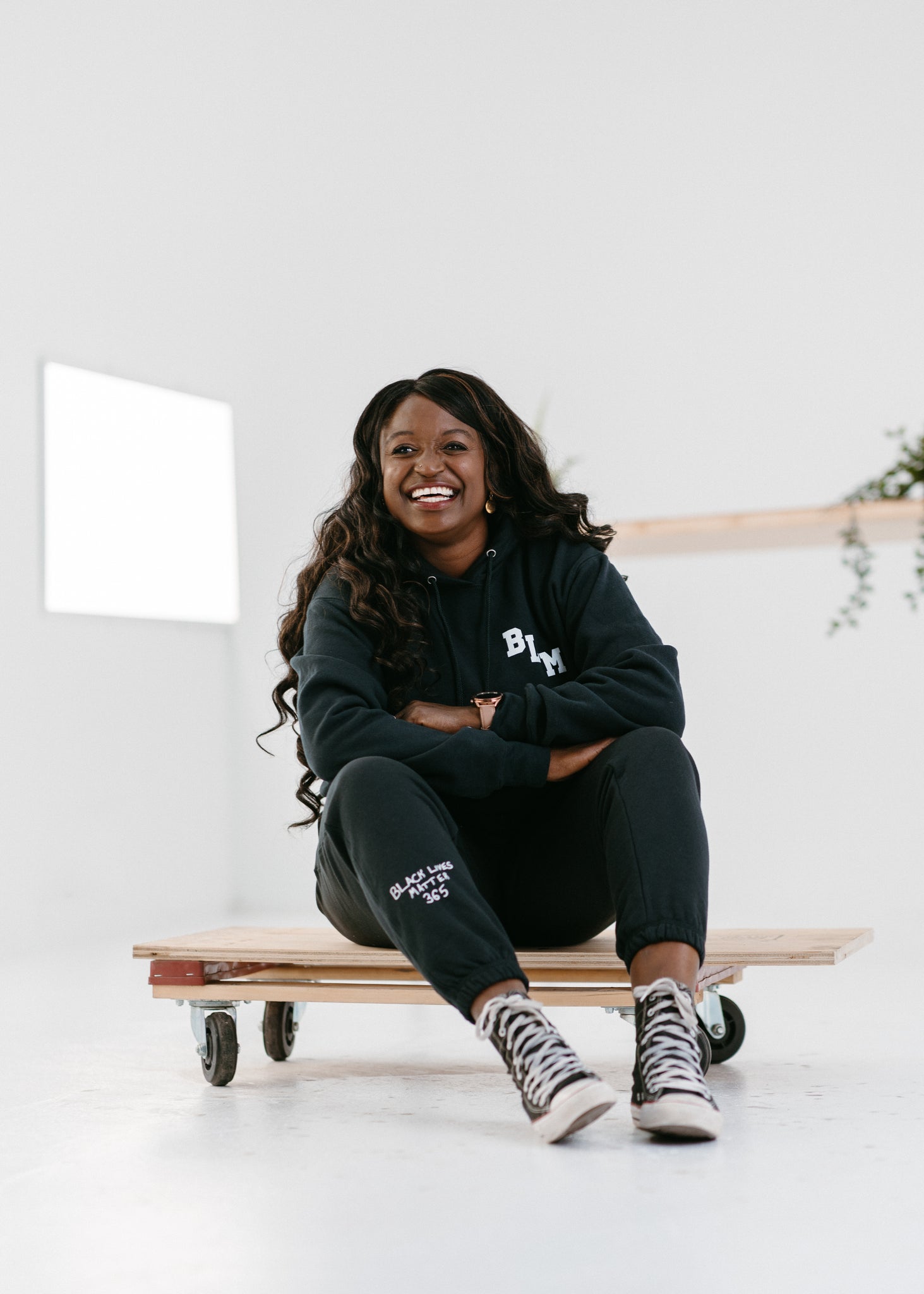 BLM Varsity Black Sweatpants