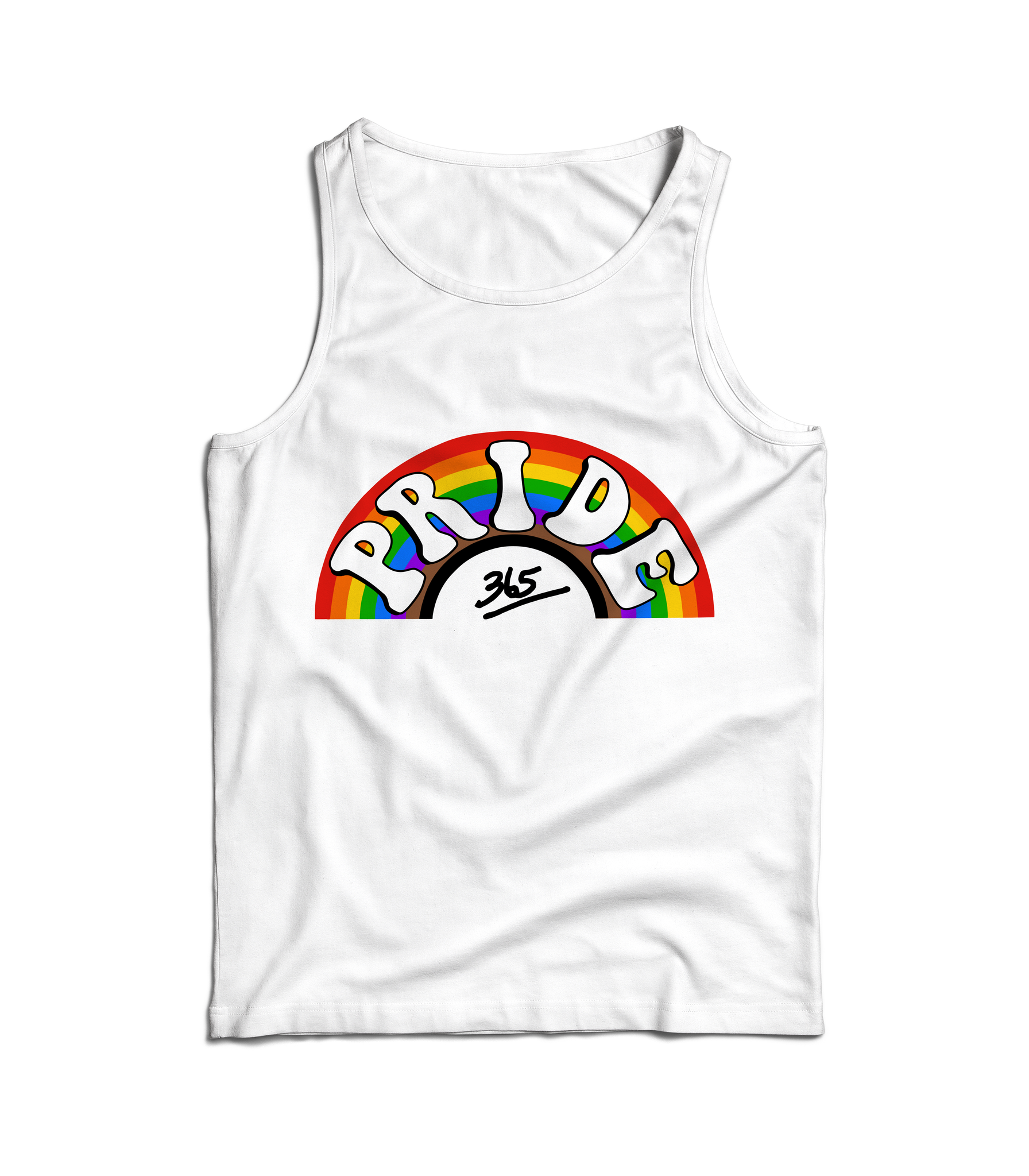 Retro Pride 365 White Tank