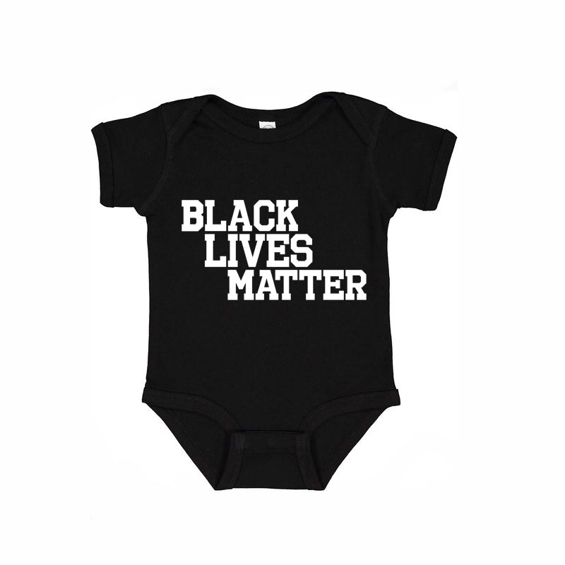 BLM Varsity Baby Onesie - Black