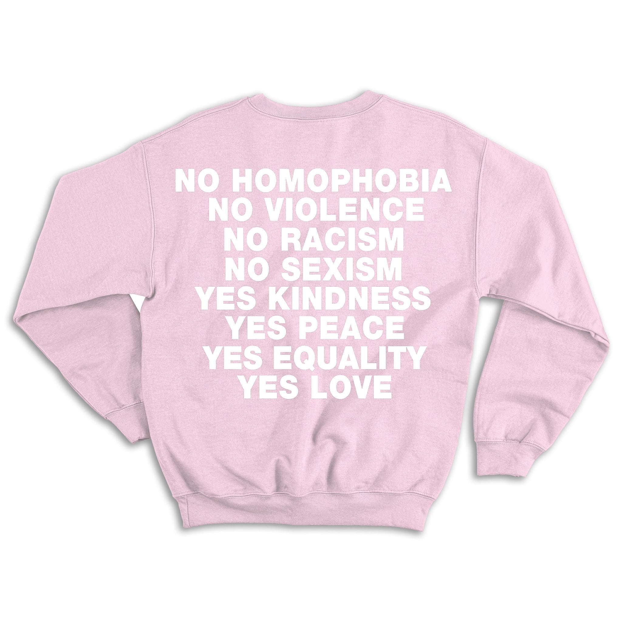 No Homophobia Crewneck - Pink