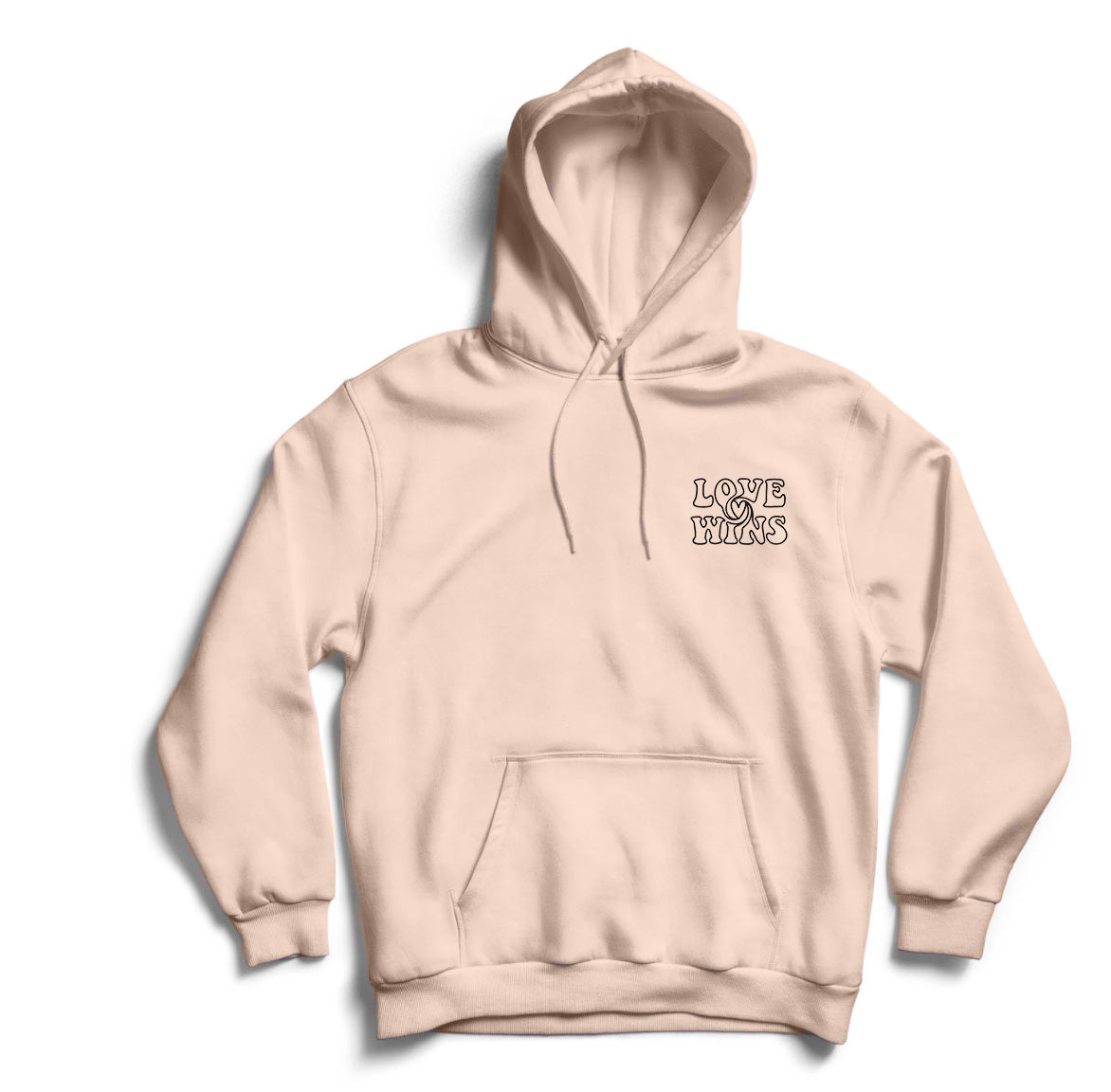 Love Wins - Beige Hoodie