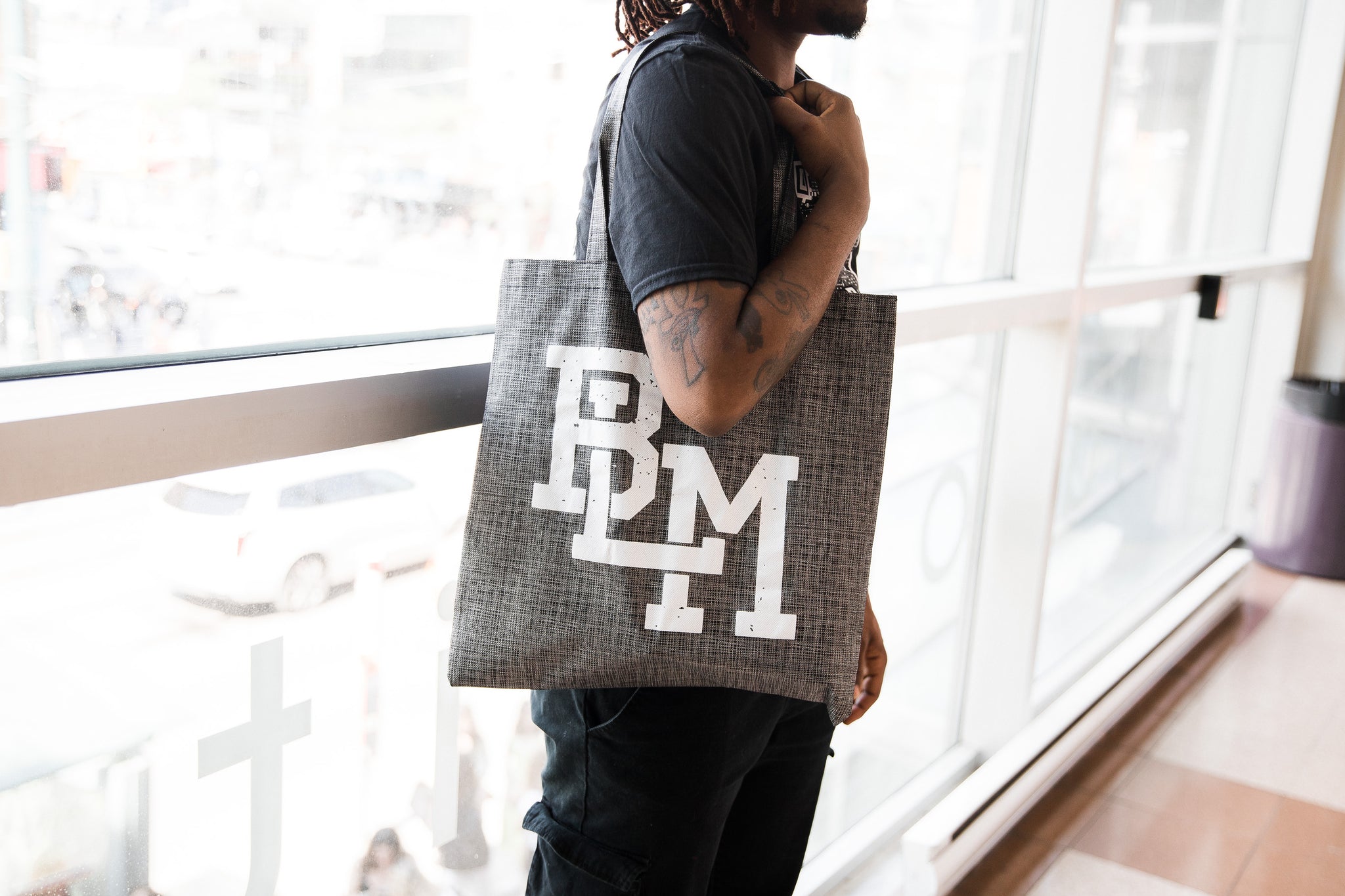 BLM Icon - Black/Grey Totes