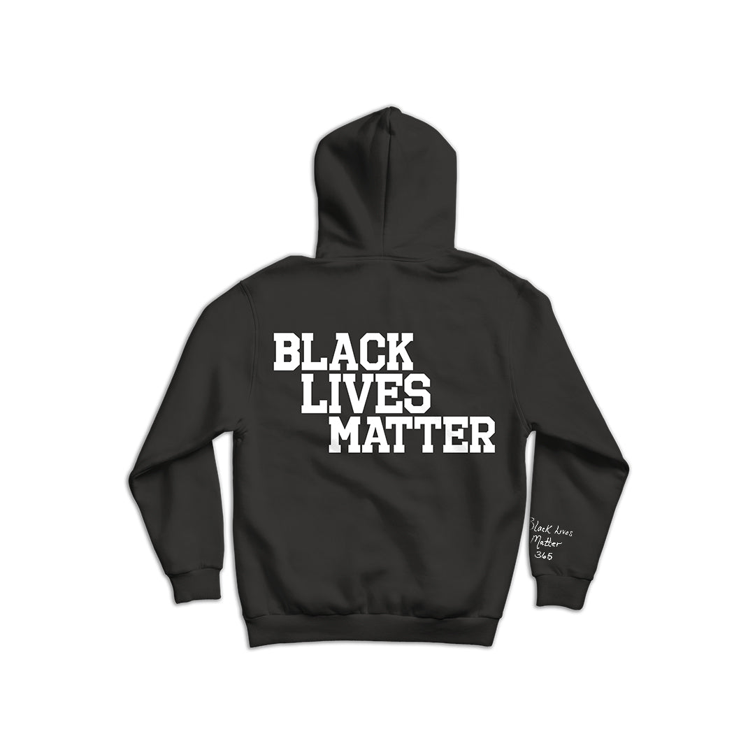 BLM Varsity Black Hoodie