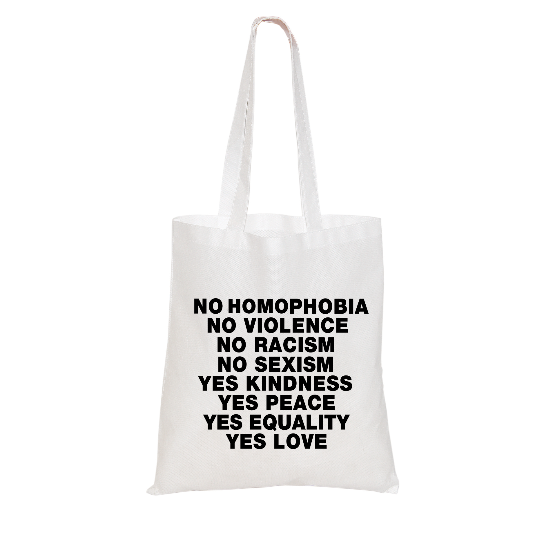 No Homophobia - White Totes