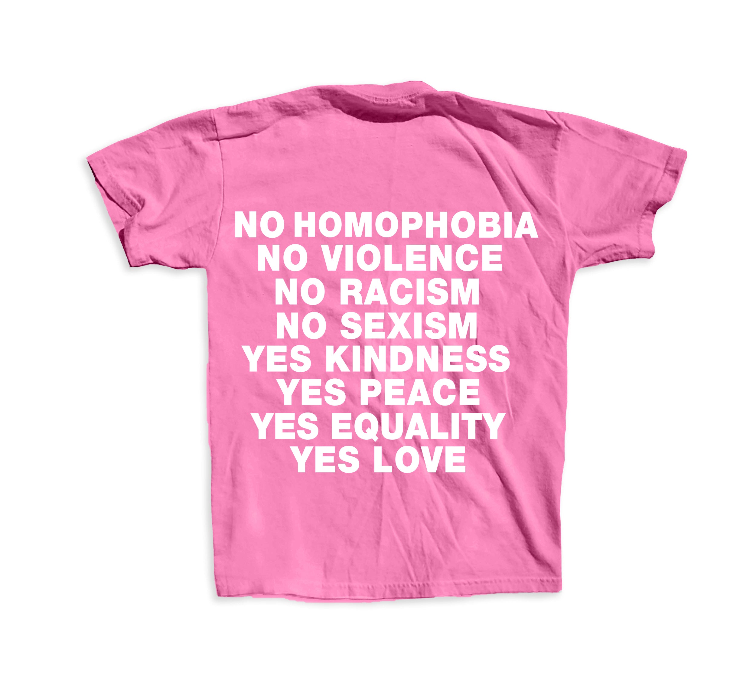 No Homophobia T-Shirt - Pink Watermelon – The Get REAL Movement