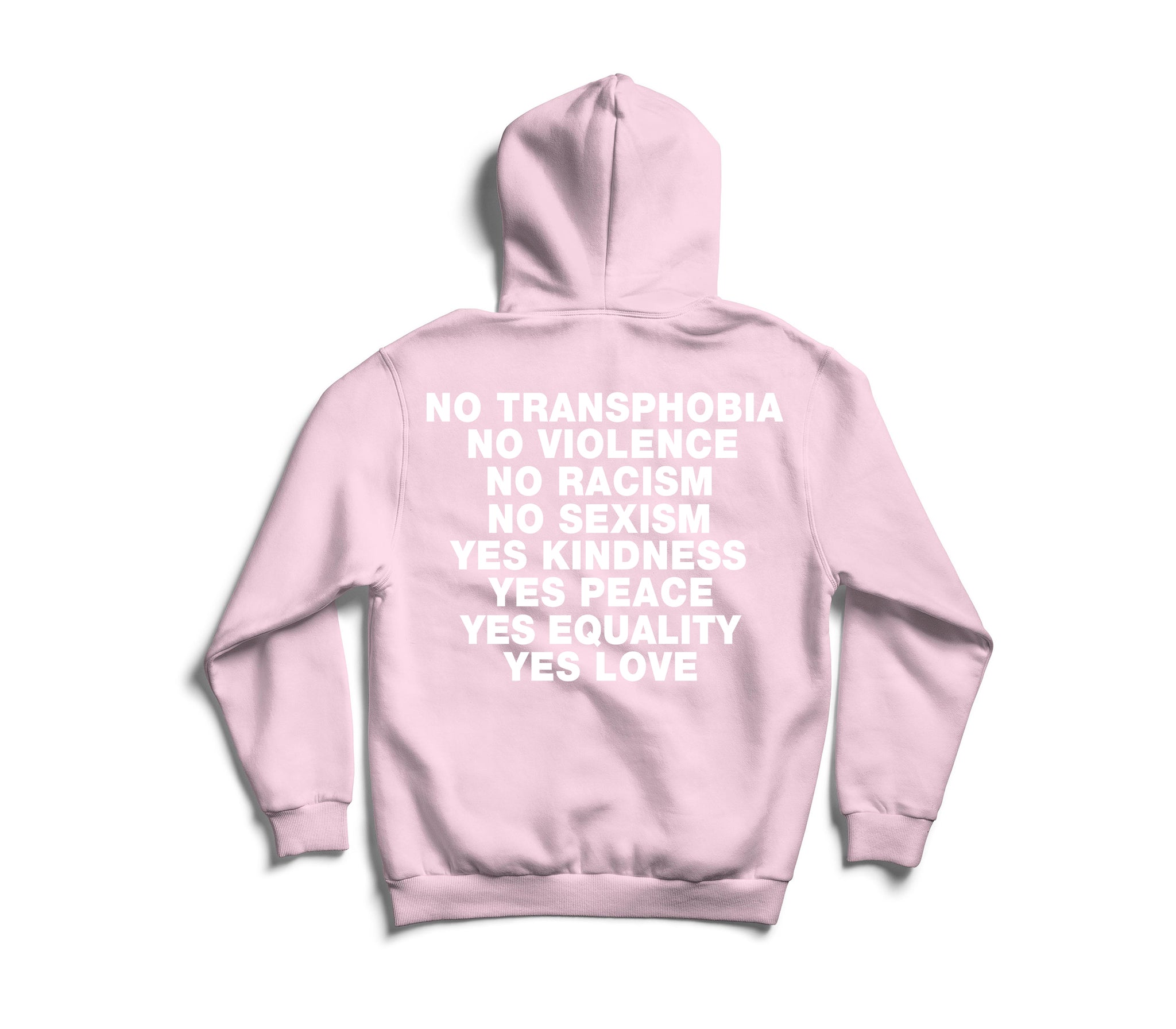 No Transphobia Hoodie - Pink