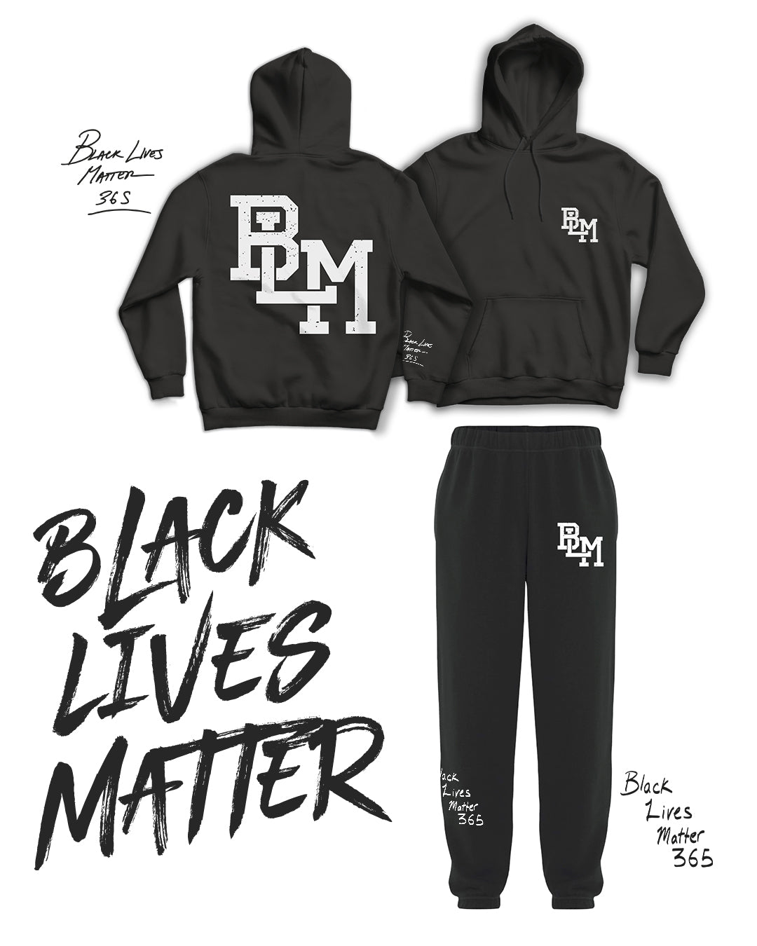 BLM Icon Black Sweatpants