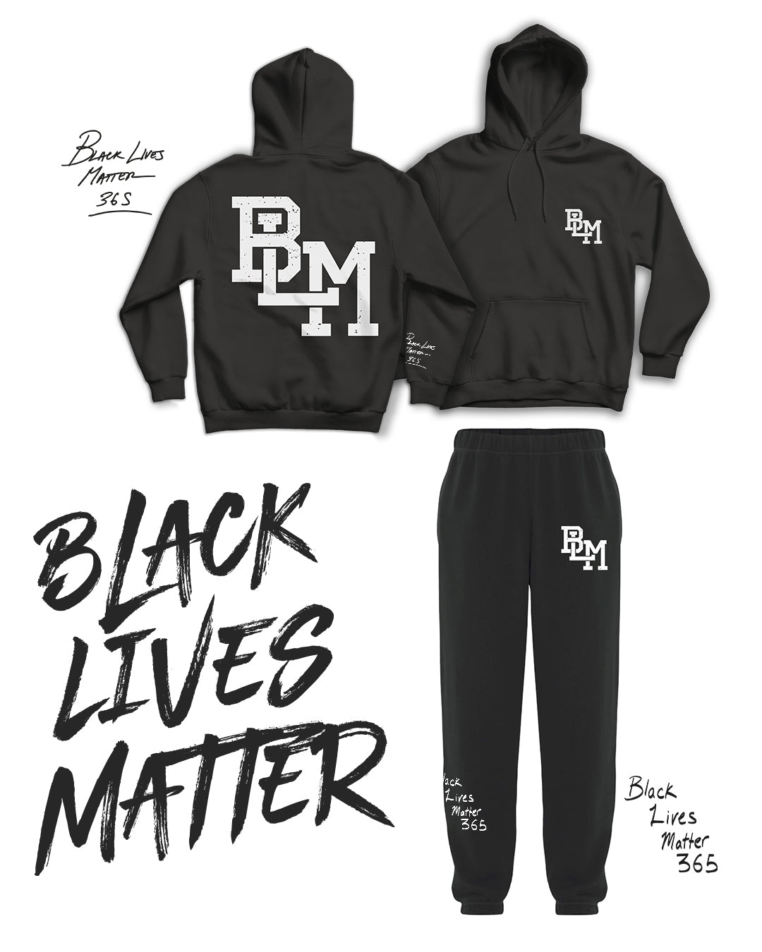 BLM Icon Black Hoodie