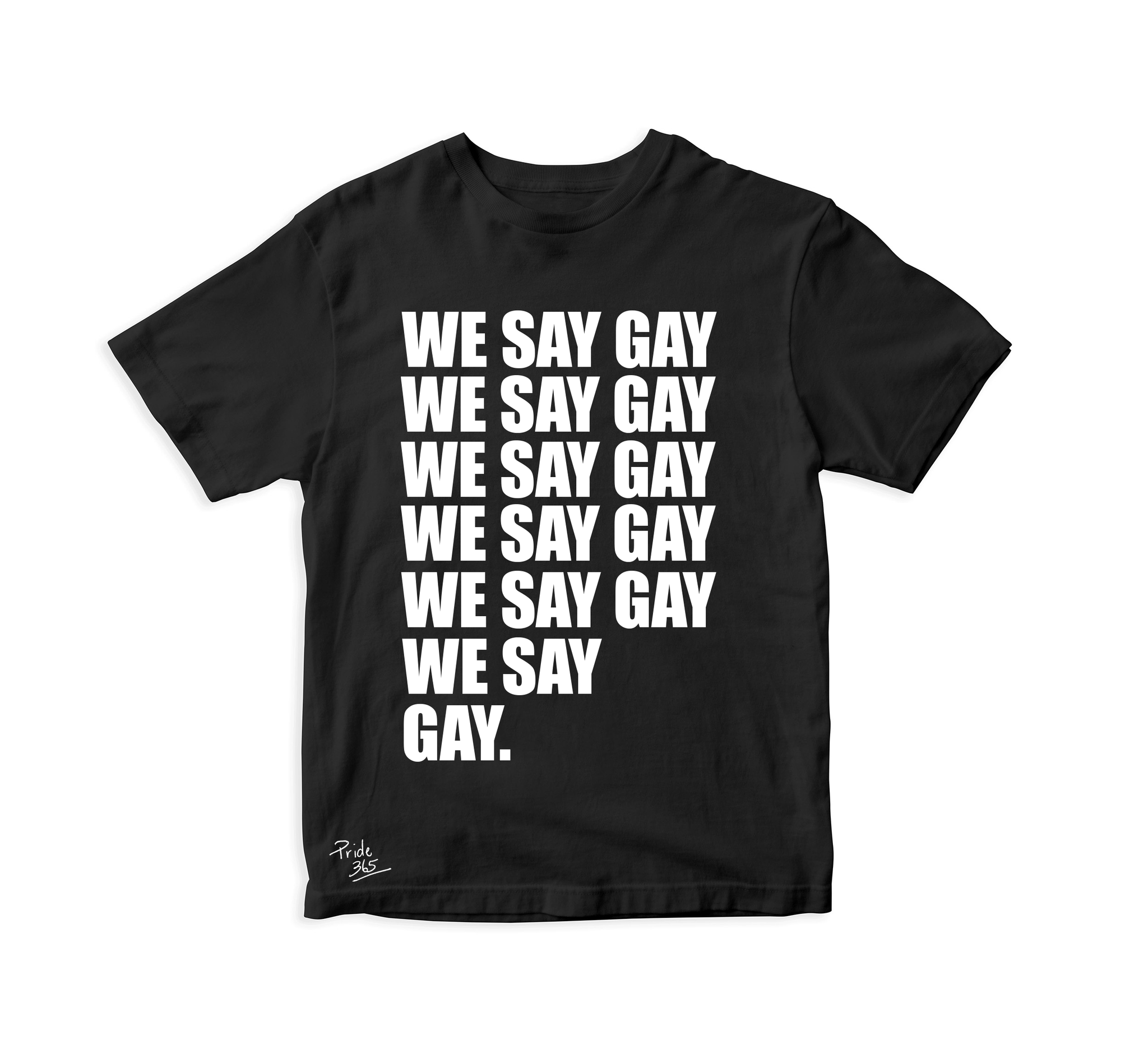 We Say Gay- Black T-Shirt